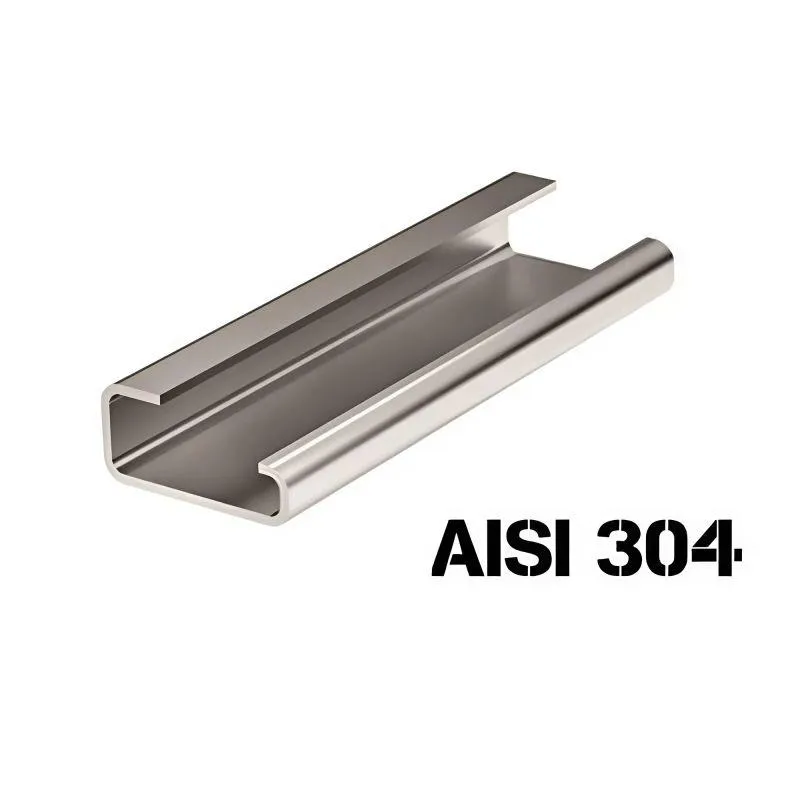 Дин-рейка из нержавеющей стали, с насечкой G1, 32х15мм. DKC 02120SS