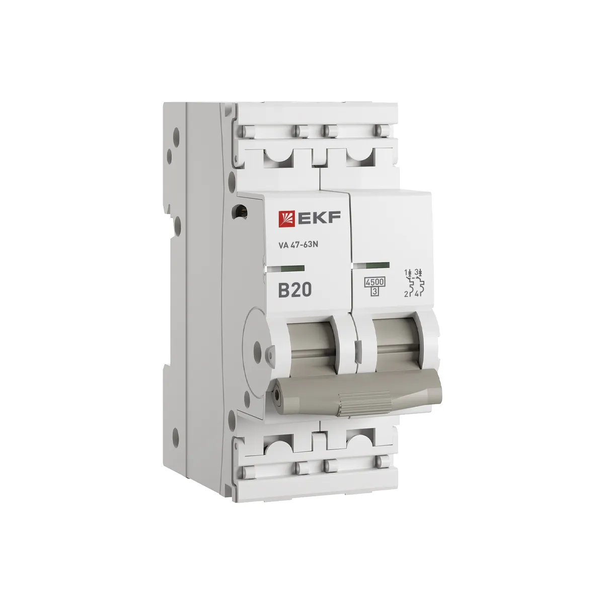 Автоматический выключатель 2p 20а (b) 4,5ka ва 47-63n ekf proxima EKF M634220B