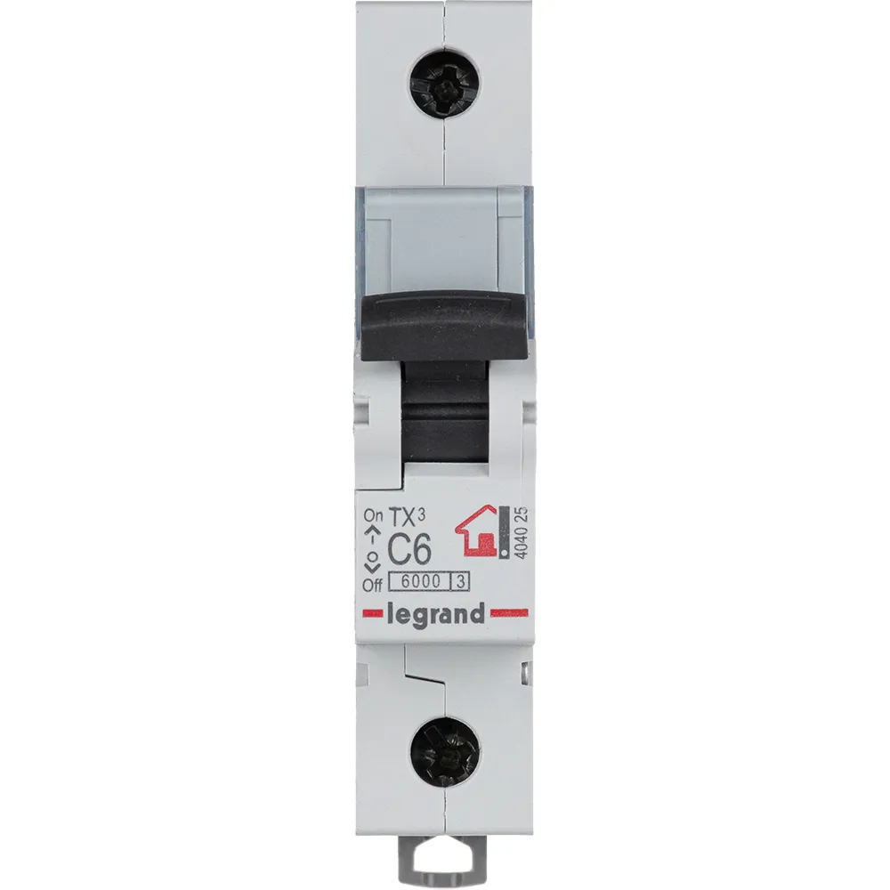 Выключатель автоматический однополюсный 6а c tx3 6ка LEGRAND/DACCORD 404025