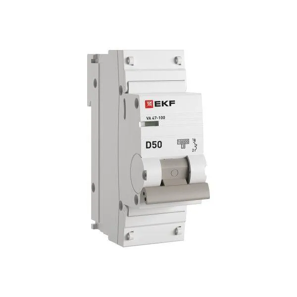 Автоматический выключатель ва 47-100 1p 50а (d) 10ka proxima EKF MCB47100-1-50D-PRO