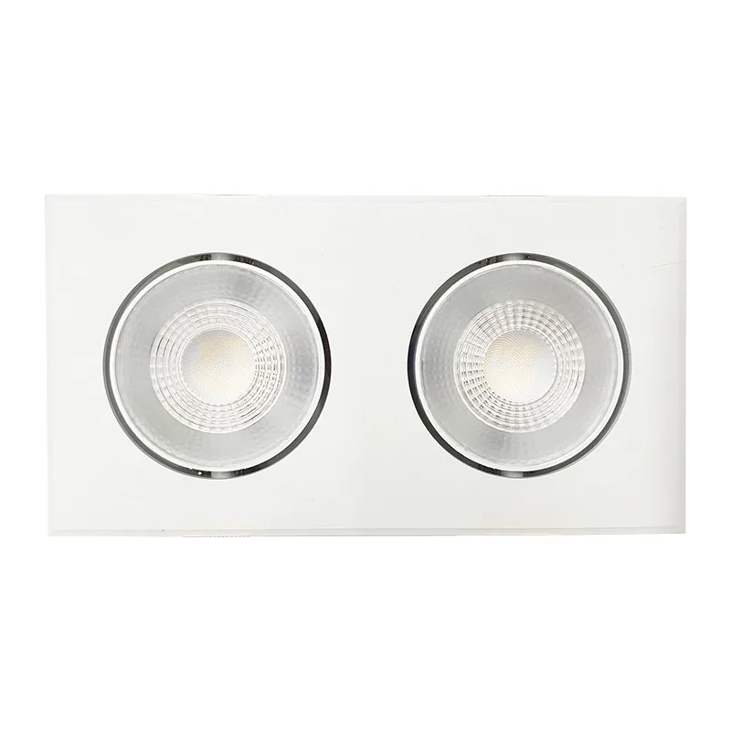 Светильник светодиодный ДВО-412 2x8W 4000K 55° белый карданный IP40  JazzWay JazzWay 5048355