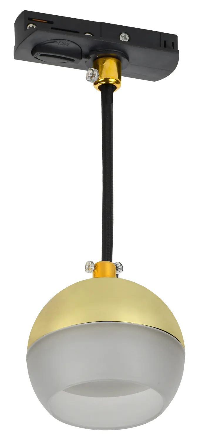 LIGHTING Светильник 4119 декоративный трековый подвесной под лампу GX53 золото IEK IEK LT-UCB0-4119-GX53-1-K22