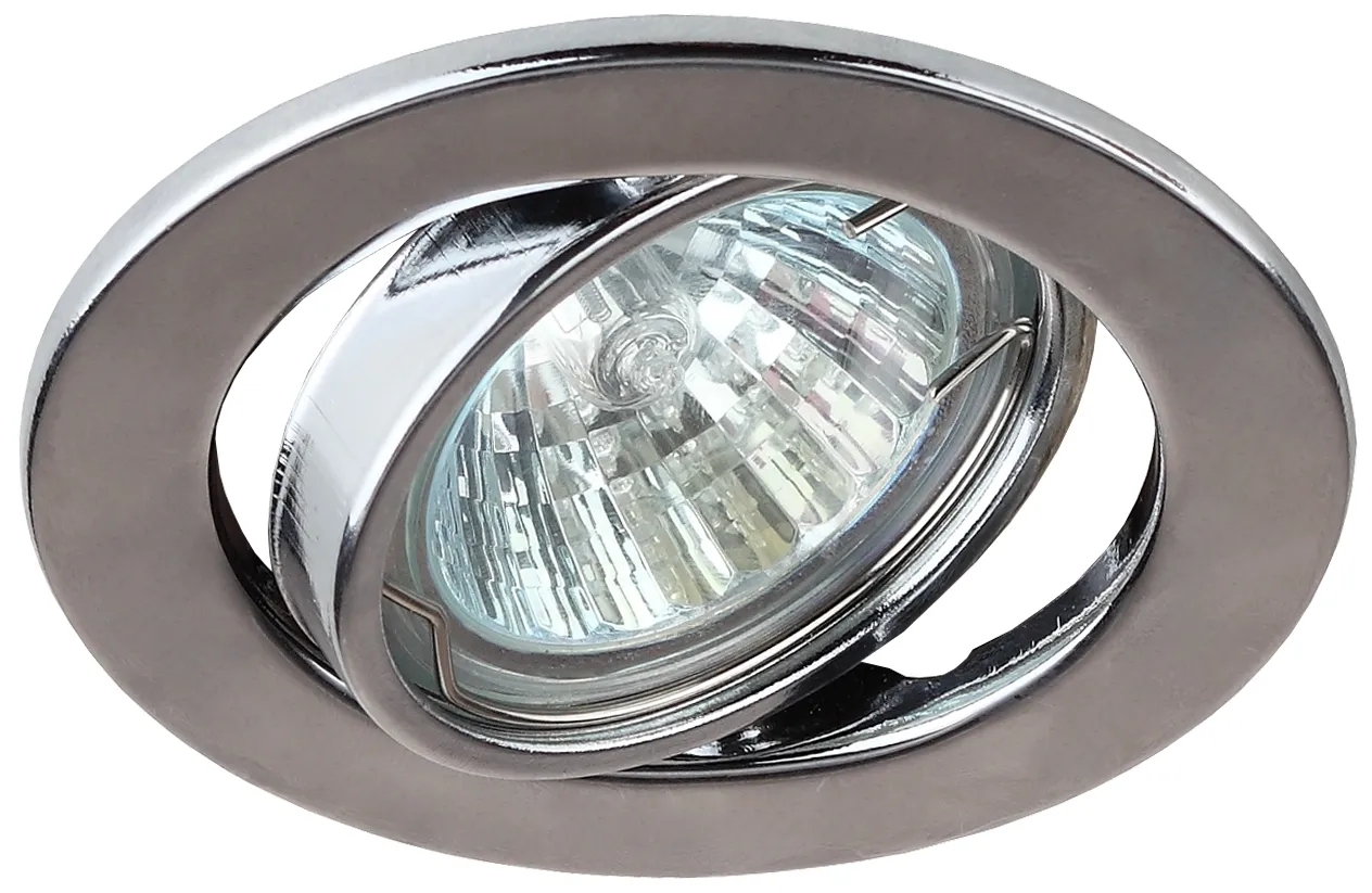 Светильник штампованный поворотный MR16,12V/220V, 50W хром ST2A CH ЭРА C0043807