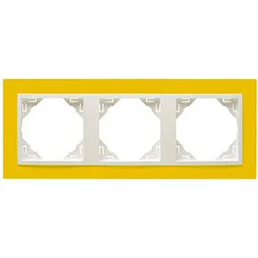 Efapel 90930 TRG 3-х местная рамка, желтый/лед Efapel 90930 TRG