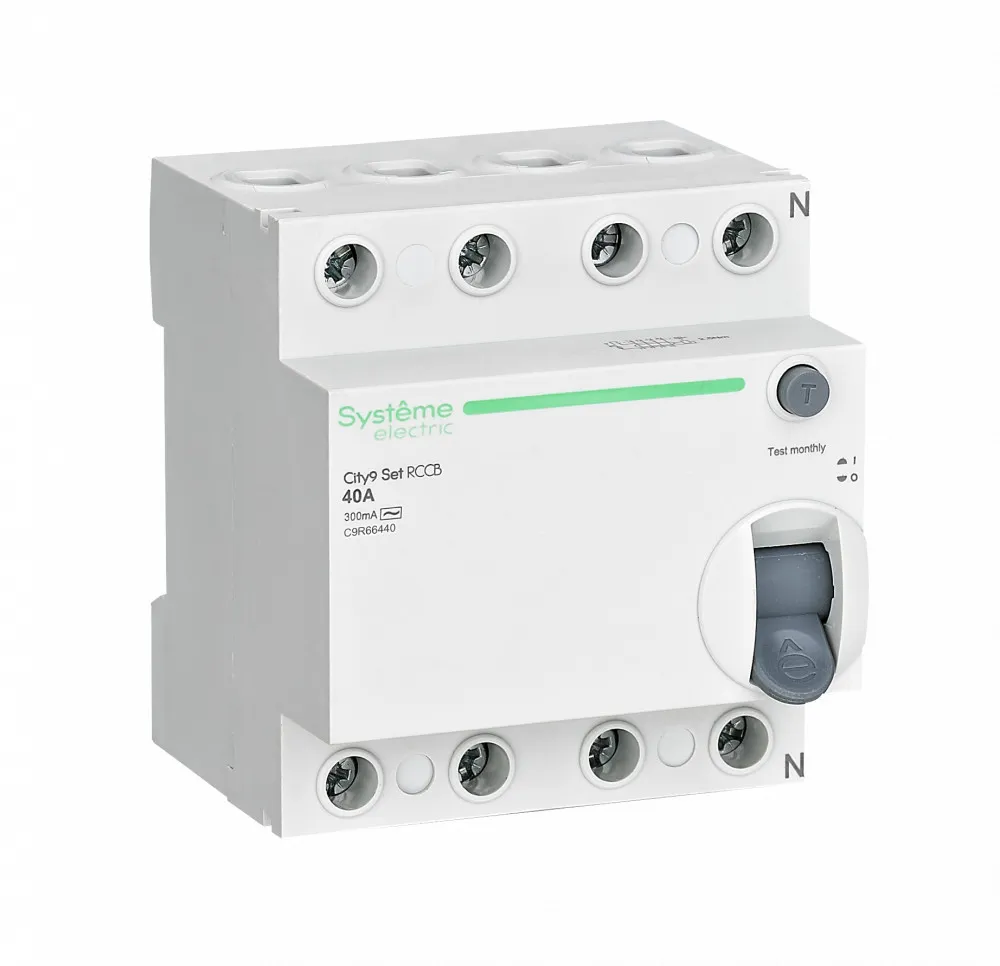 Выключатель дифференциального тока (ВДТ) 40А 4P 300мА Тип-AC 400В City9 Set SE (Systeme) 