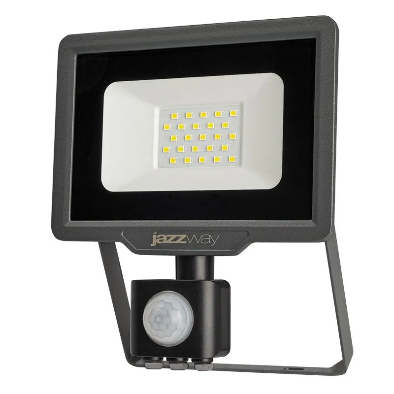 Прожектор светодиодный до-20вт 6500к 1700лм ip65 с датчиком движения jazzway JAZZWAY 5026926A