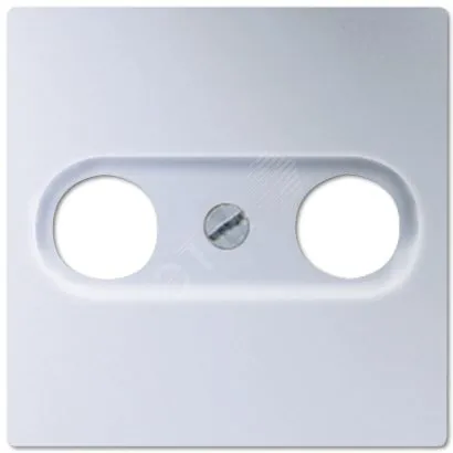 Накладка для телевизионной розетки (TV-FM)  Серия- Eco Profi. Материал- термопласт  Цвет- алюминий (крашеный). JUNG EP561BFPLTVAL