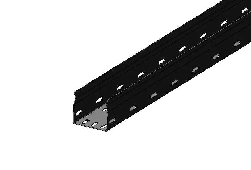 Лоток замковый перфорированный лмз 50х50х2000 ухл1, оцинкованный лист(толщина покрытия 10...18мкм), s1,5 ЗАВОД ЭМИ КУРГАН П0000017100