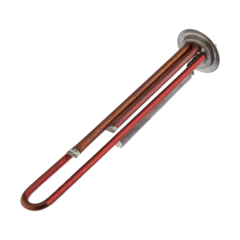 ТЭН элемент нагревательный для бойлера медный RF64 1.3 кВт фланец 64 мм с клеммами под разъем и анодом длина 295 мм REXANT 70-0356