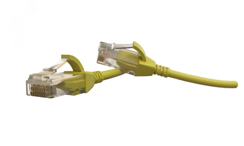 Патч-корд PC-LPT-UTP-RJ45-RJ45-C6-1M-LSZH-YL U/UTP категория 6 1 м желтый