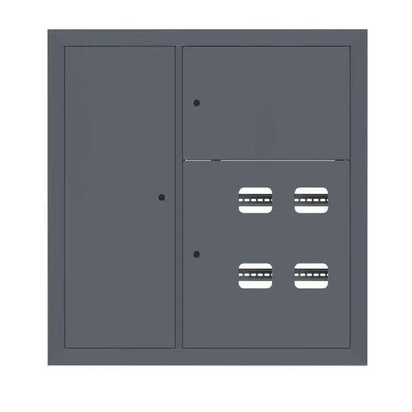 Щит этажный 4 кв. слаботочка слева ral7024 (1000х950х150) ekf proxima EKF MB29-V-4Z-RAL7024