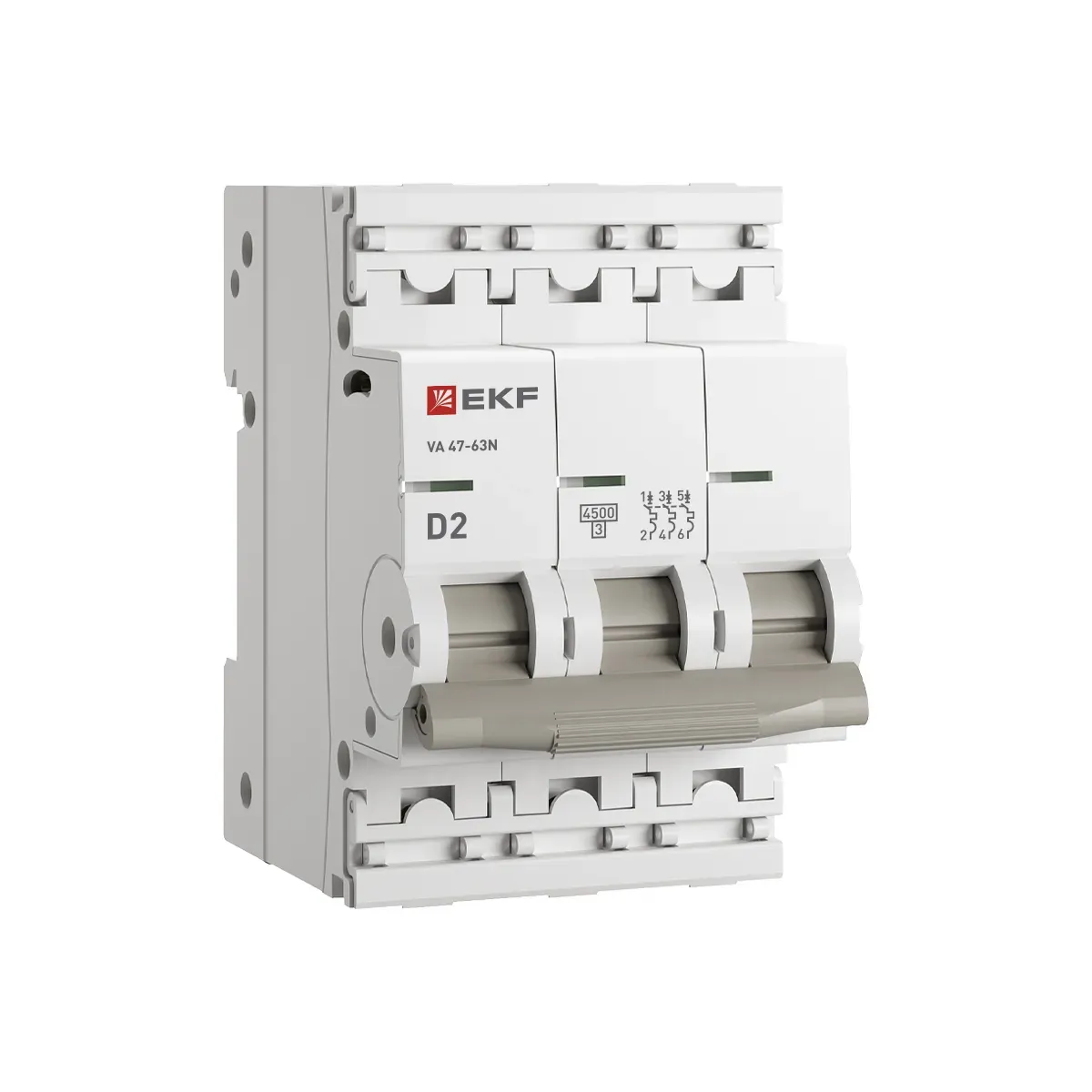 Автоматический выключатель 3p 2а (d) 4,5ka ва 47-63n ekf proxima EKF M634302D