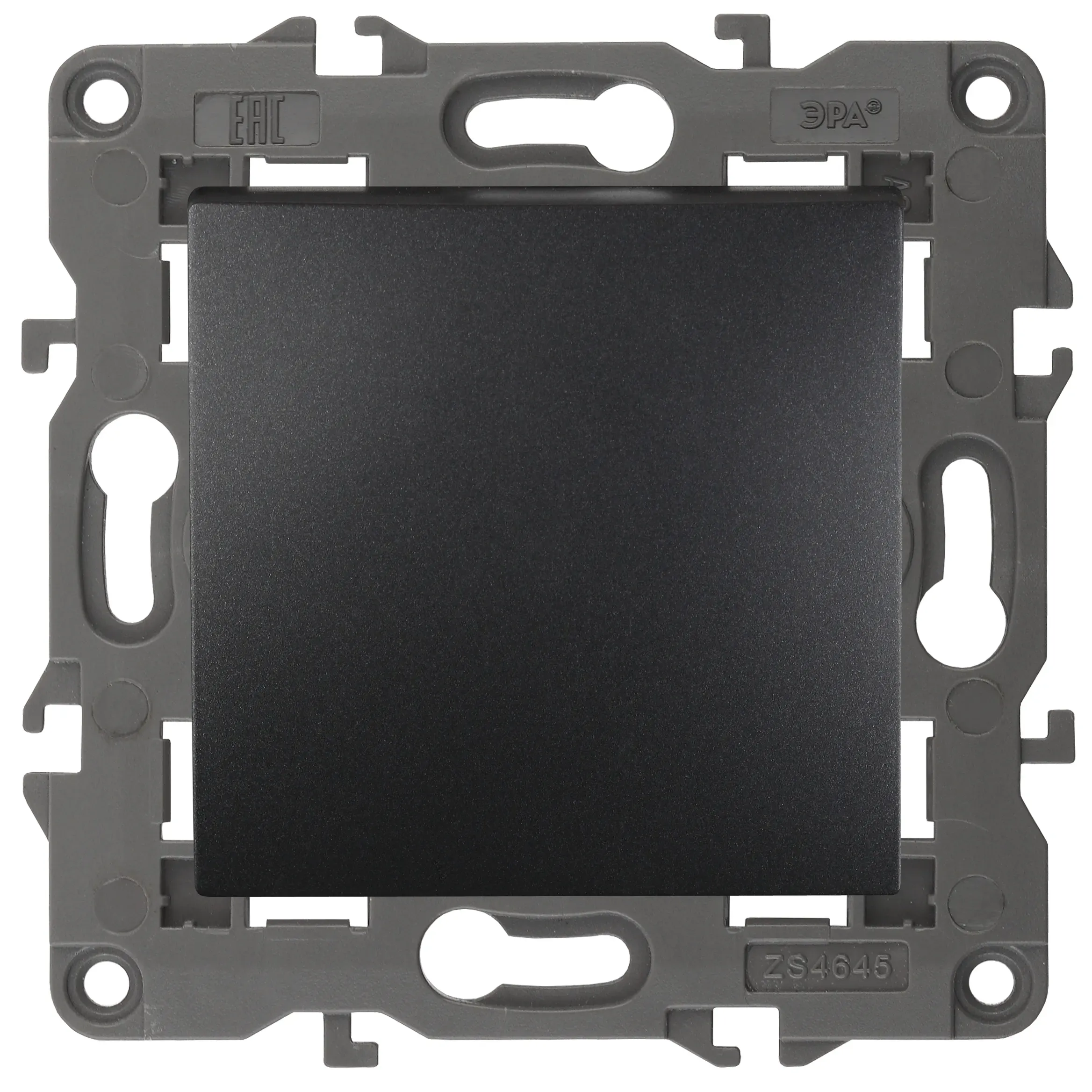 Кнопка, 10АХ-250В, Elegance, антрацит (10/100/3000) 14-1111-05 ЭРА Б0047866