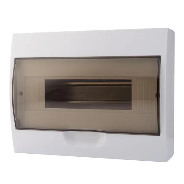 Щит распределительный навесной щрн-п-12 пластиковый с прозрачной крышкой luxray LEZARD 731-2000-012