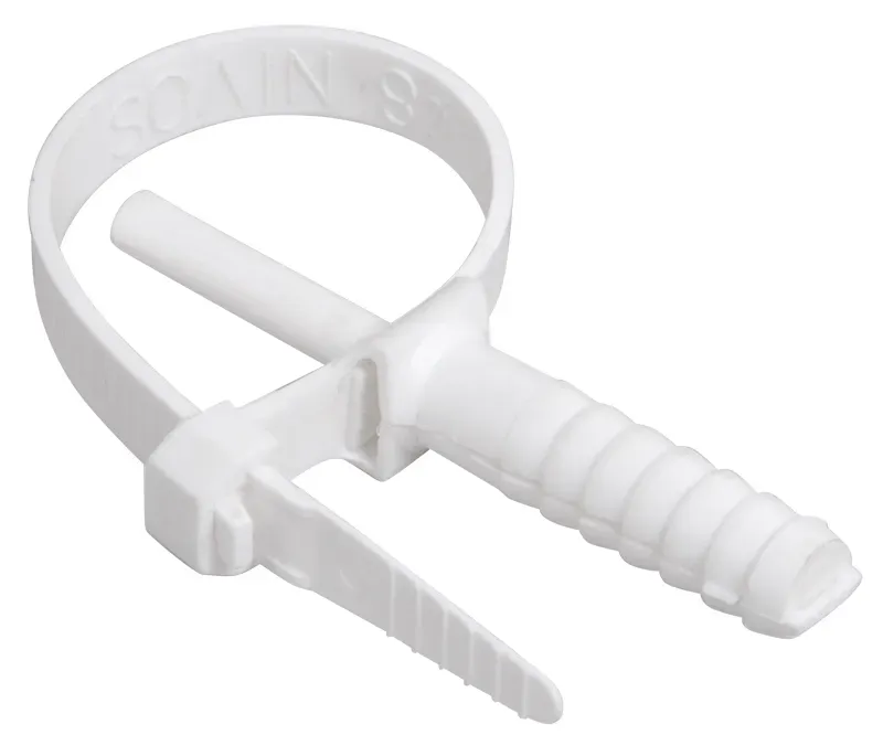 Хомут 7х150мм дюбельный белый(50шт) IEK UHH80-7-150-50-K01-F