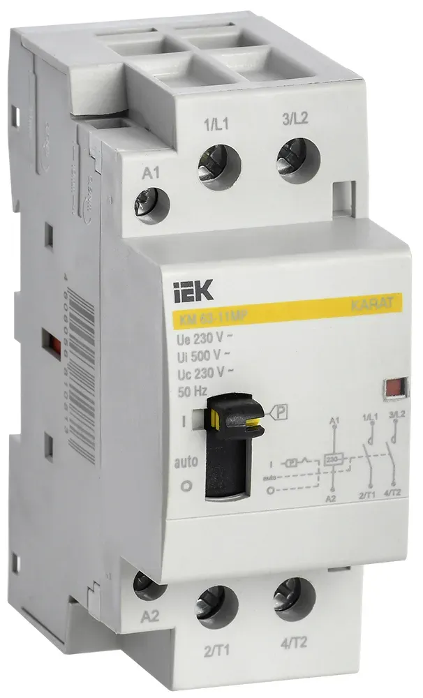 Контактор модульный с ручным упр. КМ63-11МР AC KARAT IEK MKK12-63-11