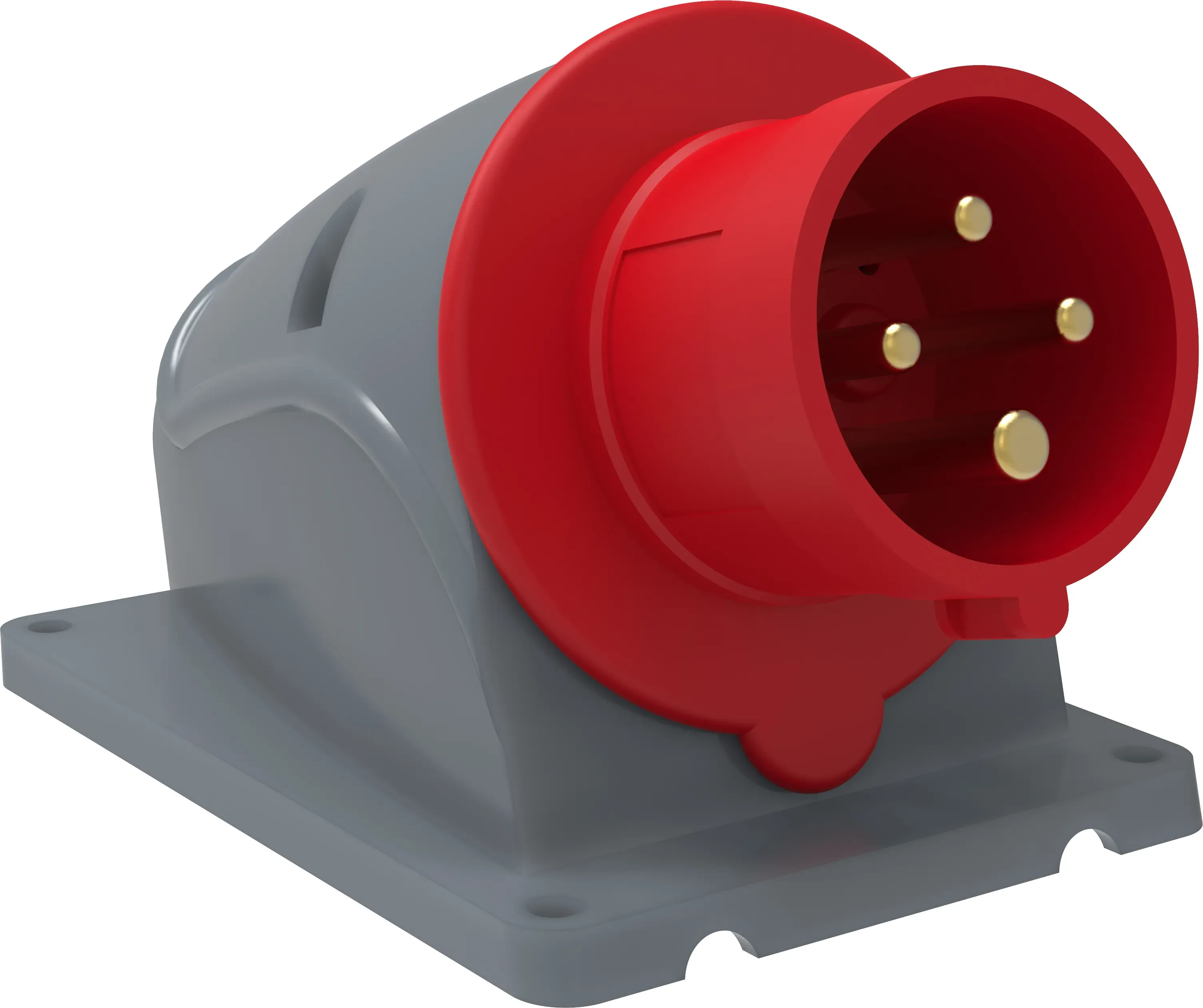 Вилка стационарная сси-514 16а 3р+e 380 iр44 IEK PSN52-016-4