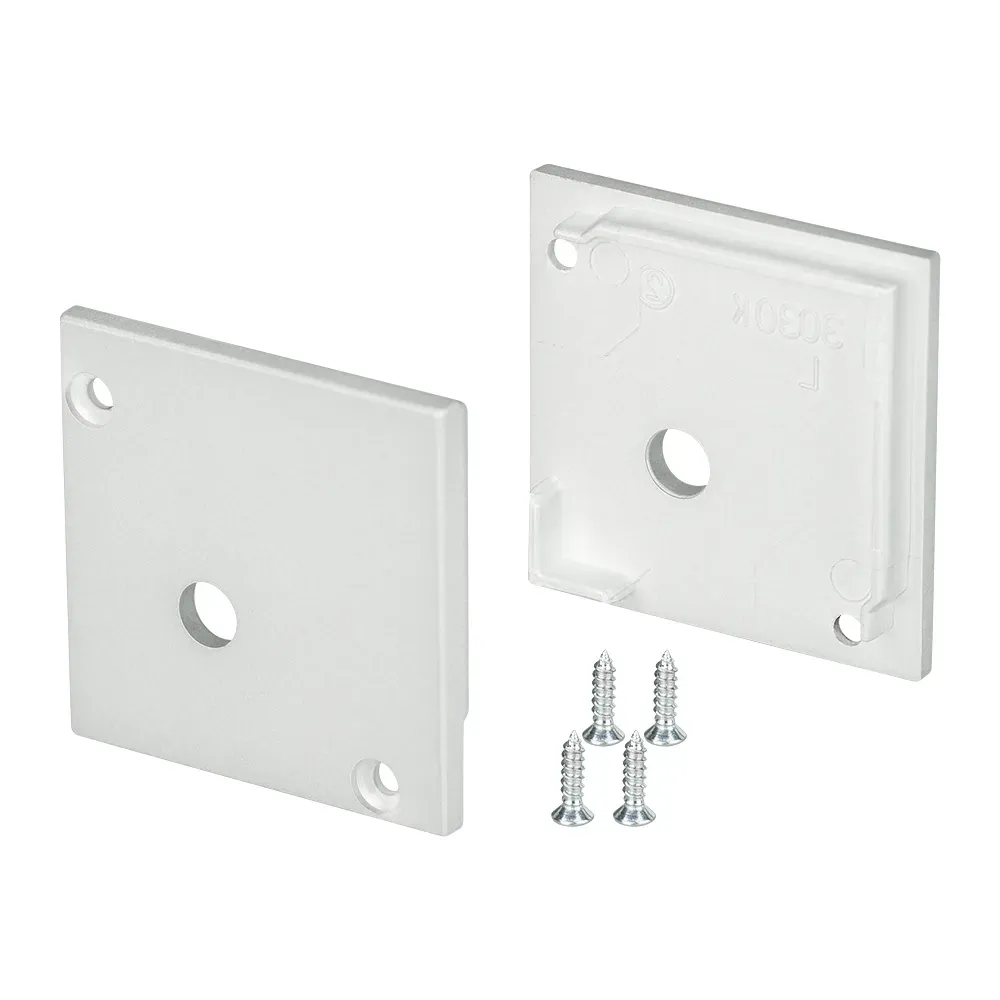 Заглушка SL-KANT-H30 SQUARE с отверстием (ARL, Пластик) Arlight 024481