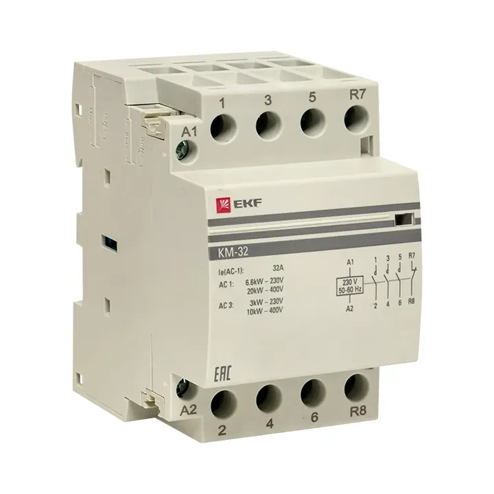 Контактор модульный 32А 3п 3NО+NC EKF km-3-32-31