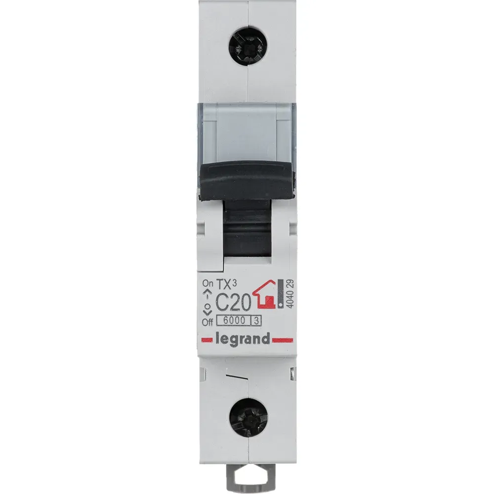 Выключатель автоматический однополюсный 20а c tx3 6ка LEGRAND/DACCORD 404029