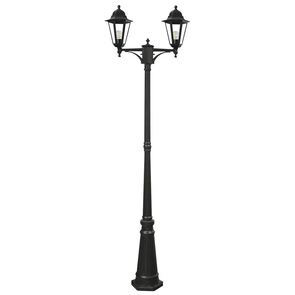 Светильник НТУ-2х100w столб-2,2м.Е27,IP44,чер.    Feron FERON 11078