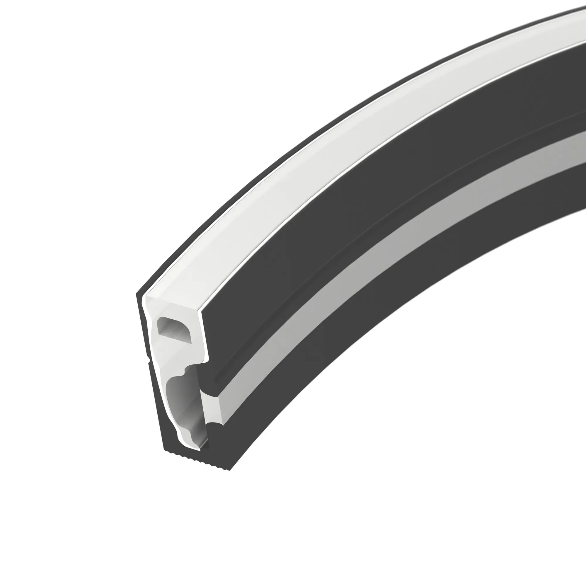 Силиконовый профиль WPH-FLEX-0616-SIDE-S9-5m BLACK (Arlight, Силикон) Arlight 045788