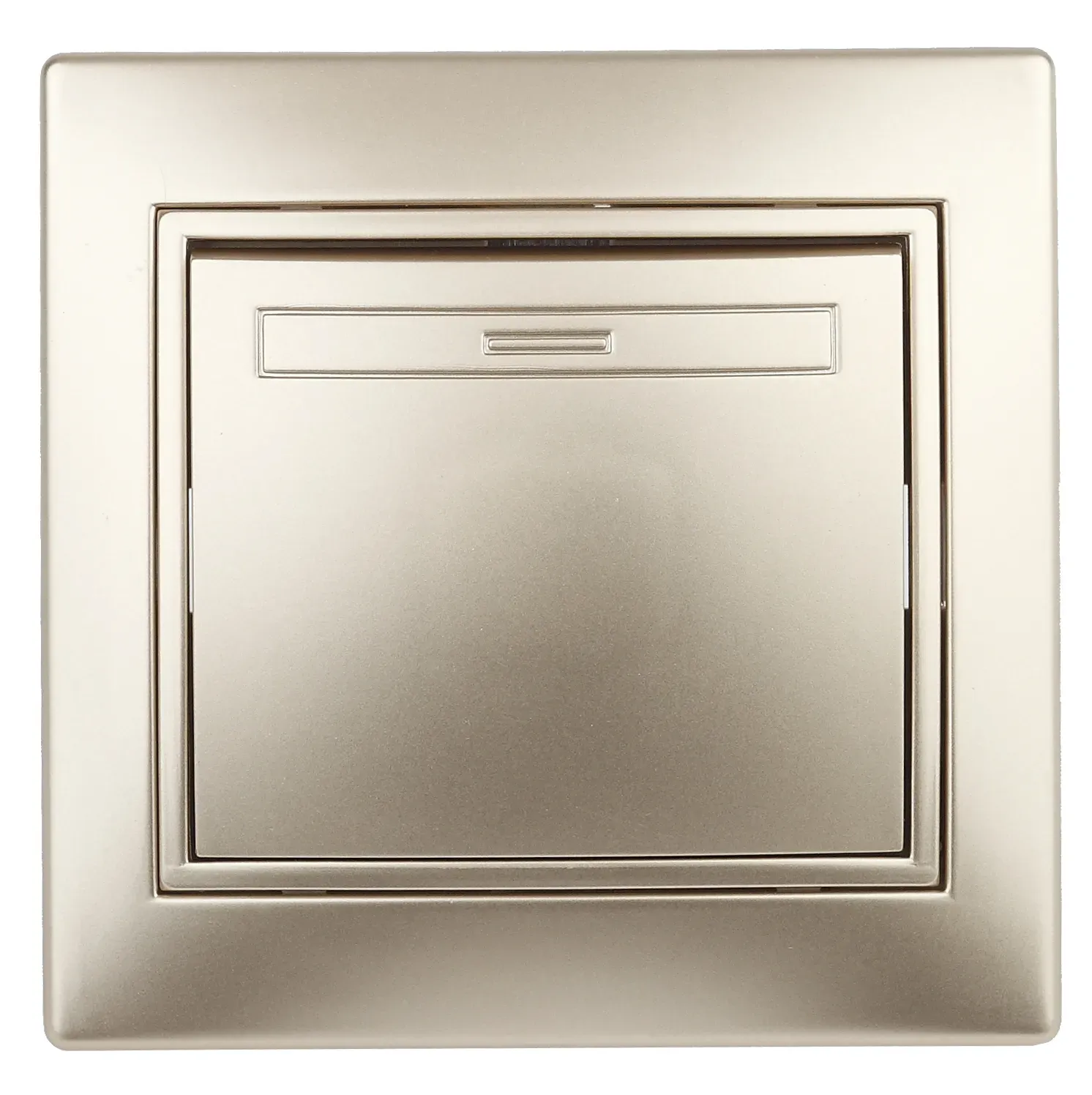 Выключатель Intro Plano 1-101-04 одноклавишный, 10А-250В, IP20, СУ, шампань ЭРА Б0053724