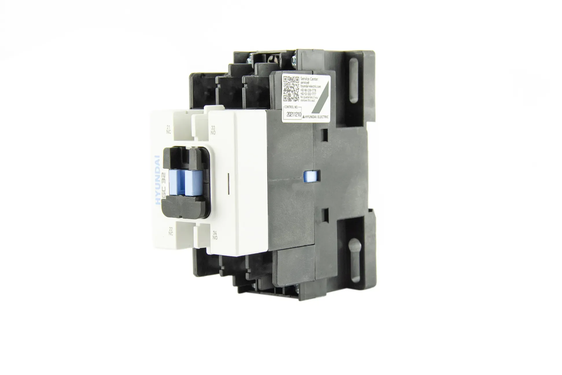 Магнитный контактор HGC32 11NS X024 32А 15 кВт при АС3 (380-440В) кат. 24В АC 1НО+1НЗ Элком 13.01.01.000582