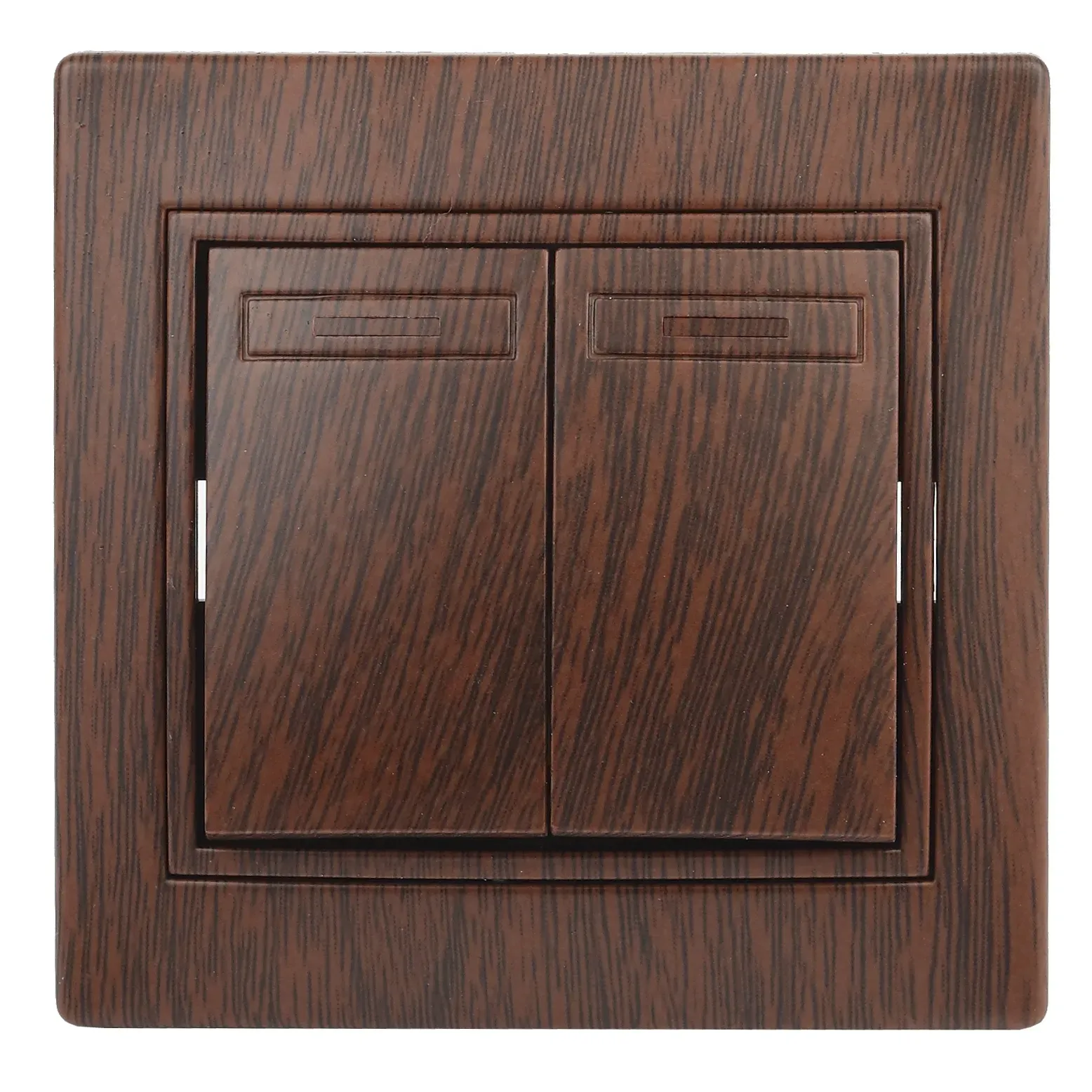 Выключатель Intro Plano 1-104-10 двухклавишный, 10А-250В, IP20, СУ, венге ЭРА Б0053769