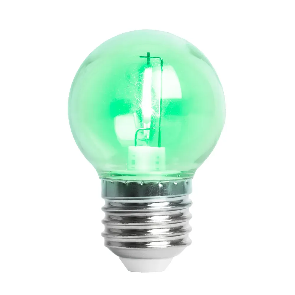 Лампа светодиодная LED 2вт Е27 зеленый шар