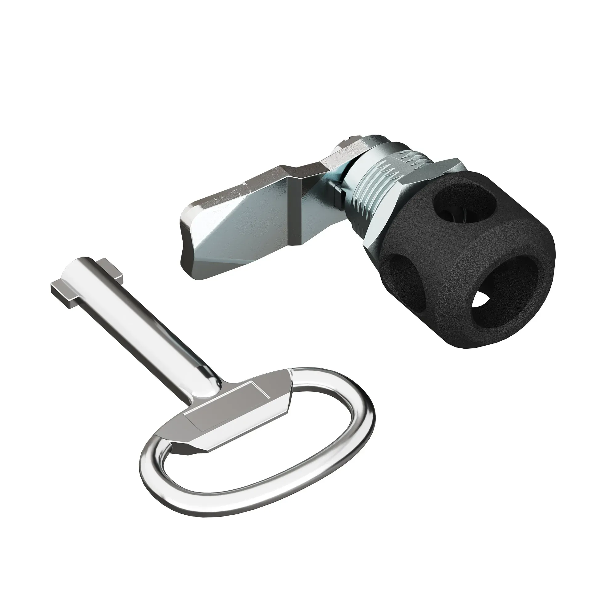 Накладка для навесного замка шкафов ST и CE, с личинкой под ключ сдвойной бородкой 3мм DKC R5CE222