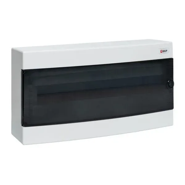 Щит распределительный навесной unix прозрачная    дверь 1х24 модулей 236x503x112 ip40 EKF UX-1X24-N