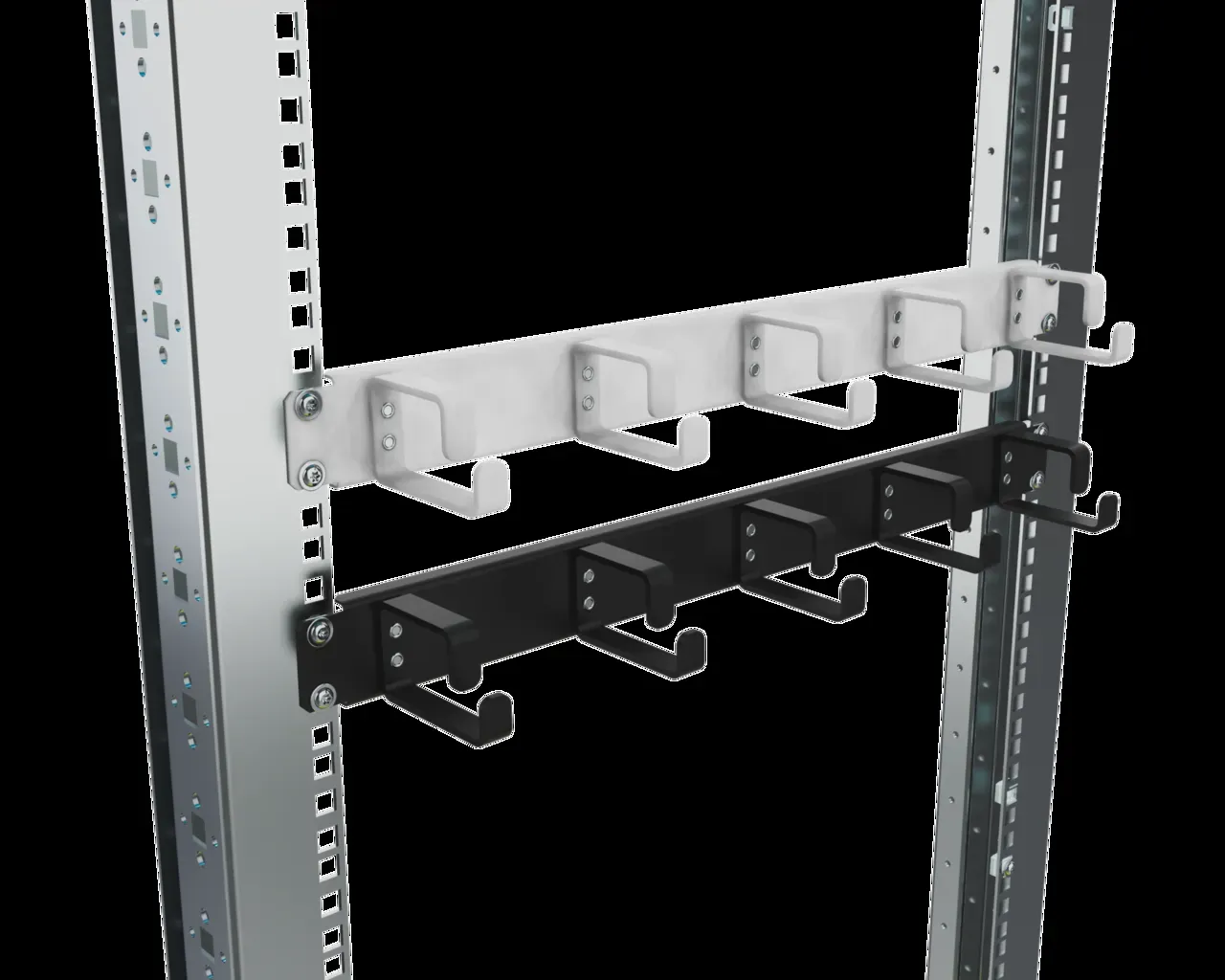 Фальш-панель с органайзерами для 19-дюймового оборудования RS52 1U RAL7035 УЗОЛА UR10100520101