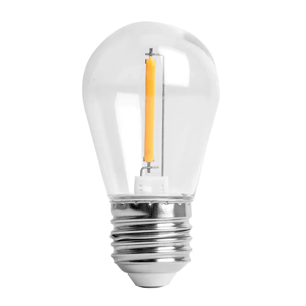 Лампа светодиодная LED 0.5вт Е27 метеор прозрачный 2700К S14 3 режима работы (упаковка 2шт)