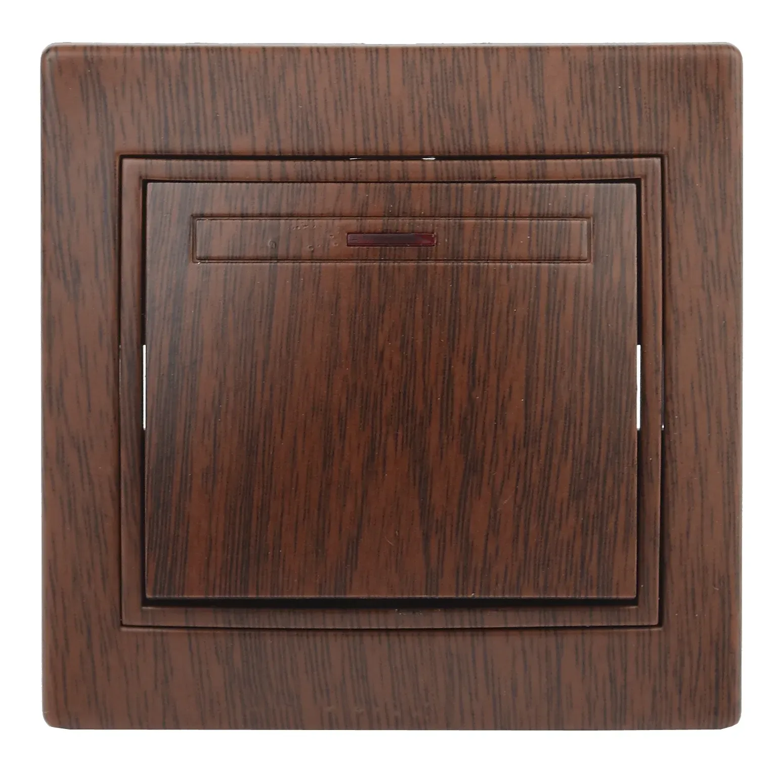 Выключатель Intro Plano 1-102-10 одноклавишный с подсветкой, 10А-250В, IP20, СУ, венге ЭРА Б0053738