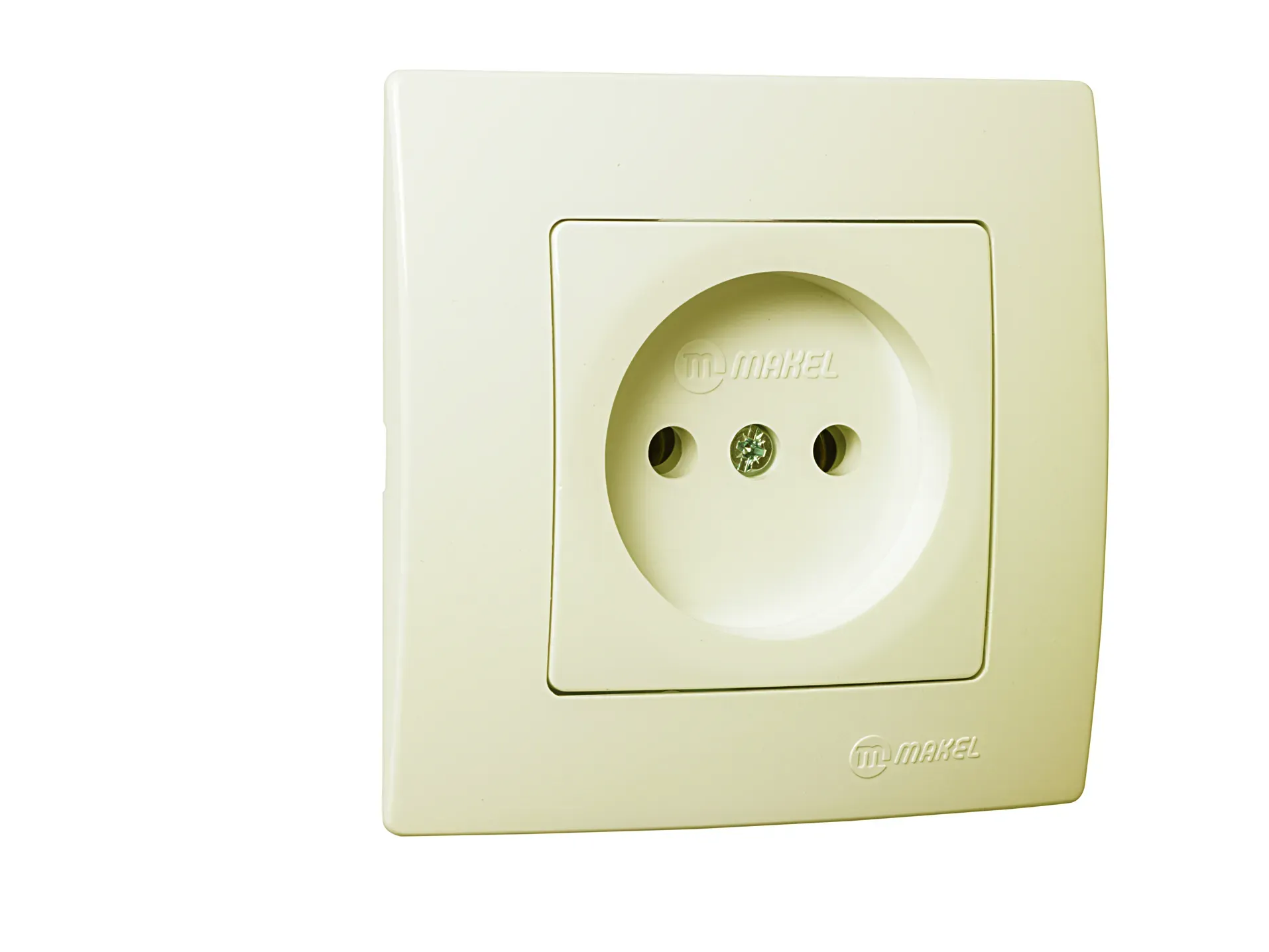 Lillium Natural Kare Розетка с/у без з/к кремовая. 250В 16А Makel 32010022