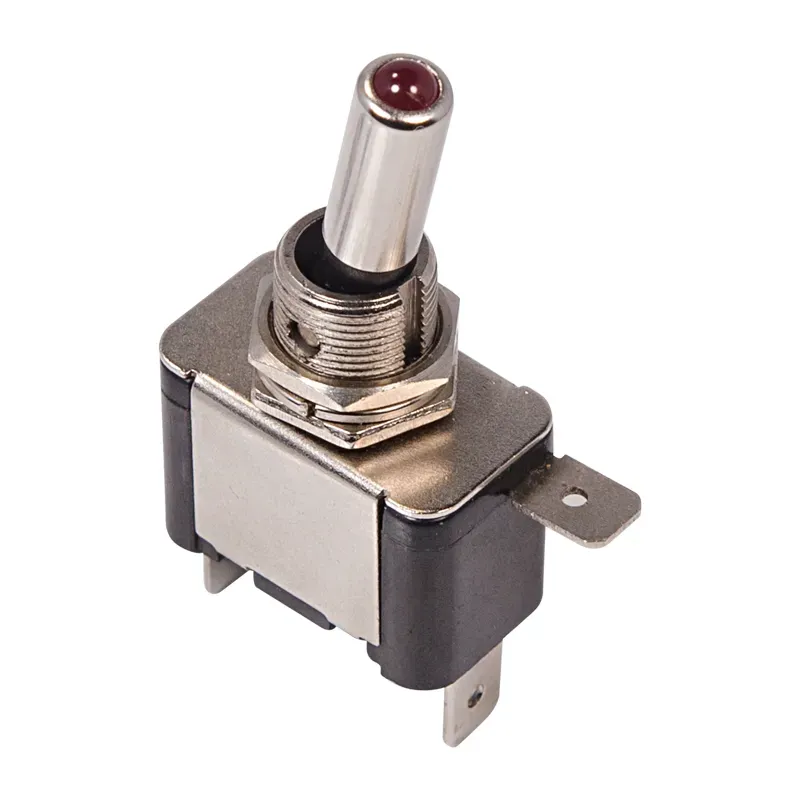 Тумблер 24V 25А (3c) ON-OFF однополюсный с красной LED подсветкой REXANT 36-4360