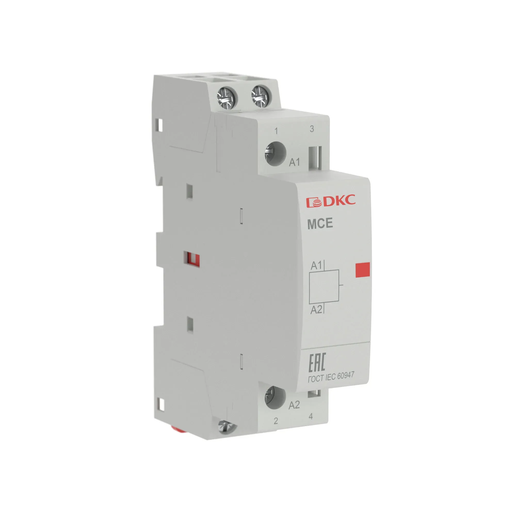 Контактор модульный YON max типа MCE, 2P, 16A, 240В, 2НО DKC MCE-16-20-A240