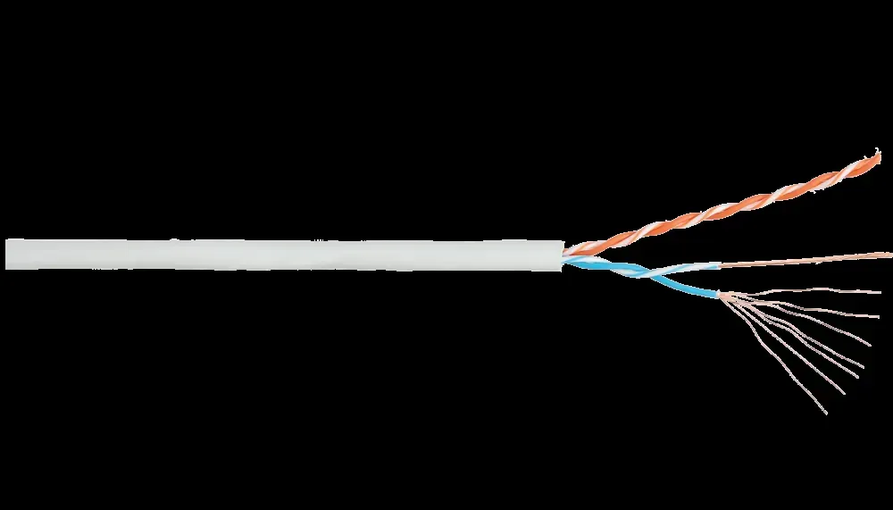 Витая пара U/UTP 2 пары Кат 5 patch BC AWG24 (7х0.2мм) IN LSZH нг(A)-HF серый 305м