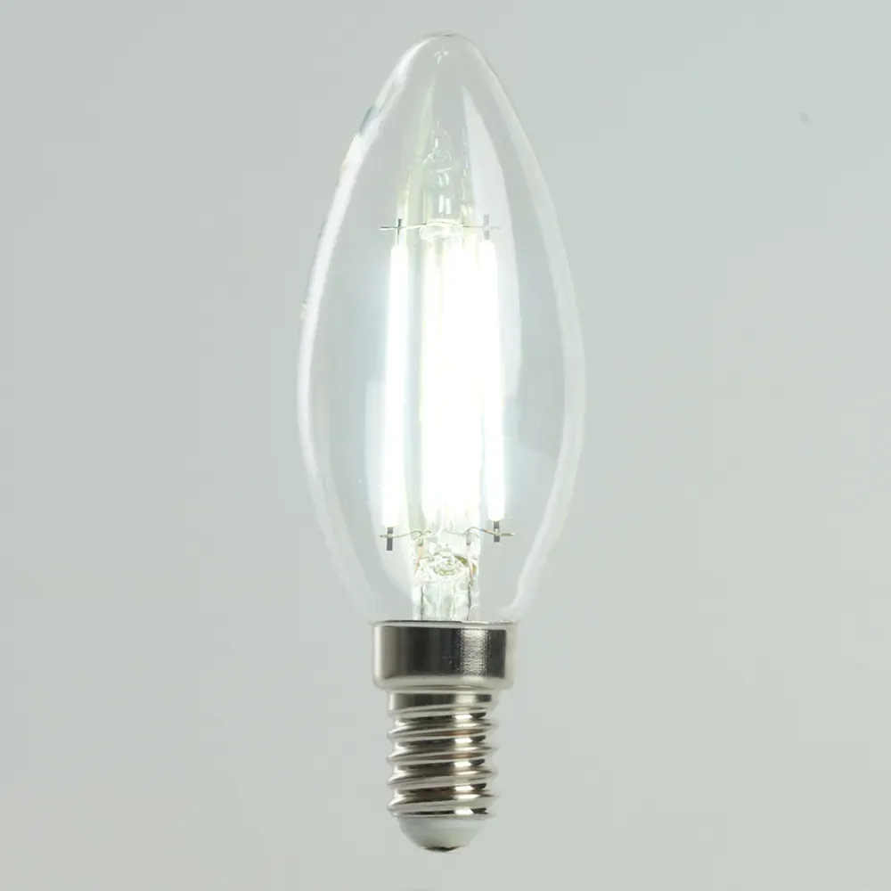 Лампа светодиодная LED 6вт Е14 дневной свеча FILAMENT Feron.PRO