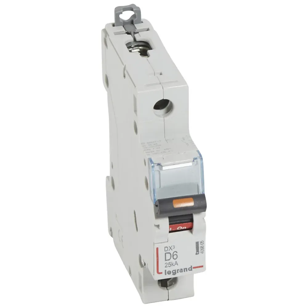 Выключатель автоматический однополюсный 6а d dx3 25ка LEGRAND/DACCORD 409805