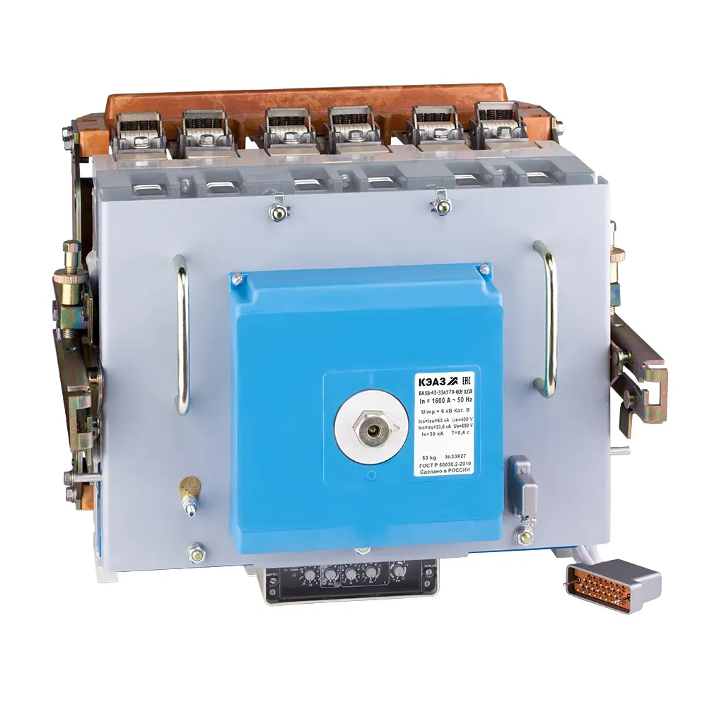 Выключатель автоматический ва53-43-334770-1600а-690ac-нр230ac/220dc-пэ230ac-ухл3 КЭАЗ 142398