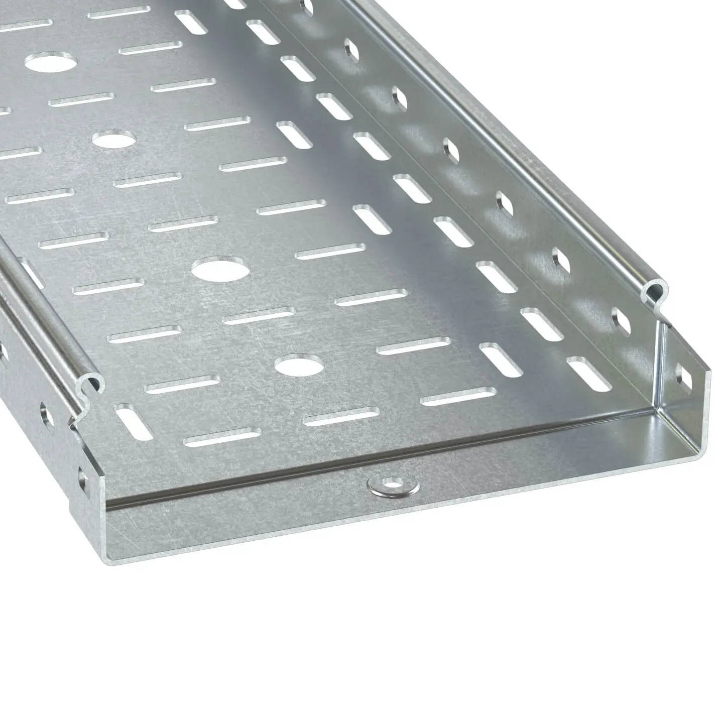 Лоток перфорированный 100х50 l=3000мм толщина 1.2мм цинк-ламельный ДКС 3526212ZL