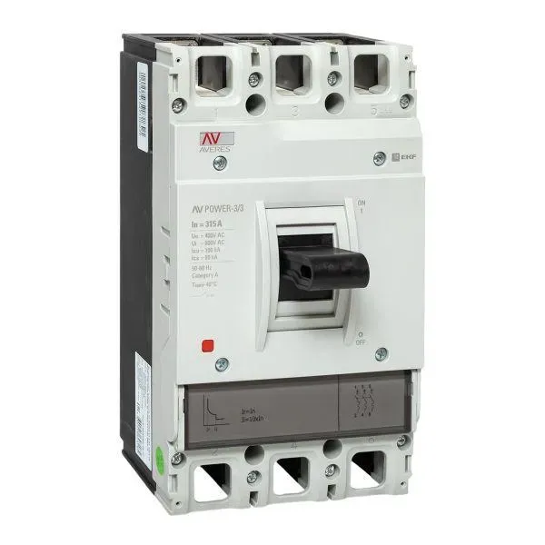 Автоматический выключатель av power-3/3 315а 100ka tr averes EKF MCCB-33-315H-TR-AV