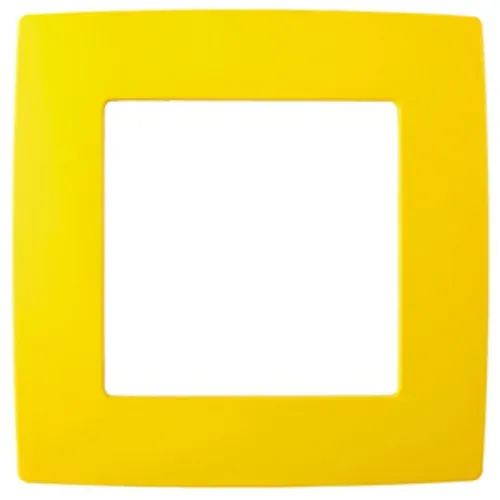 Рамка на 1 пост, Эра12, жёлтый, 12-5001-21 Б0019386