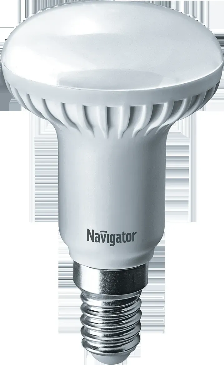 Лампа светодиодная led зеркальная 5вт e14 r50 теплая NAVIGATOR GROUP 18582
