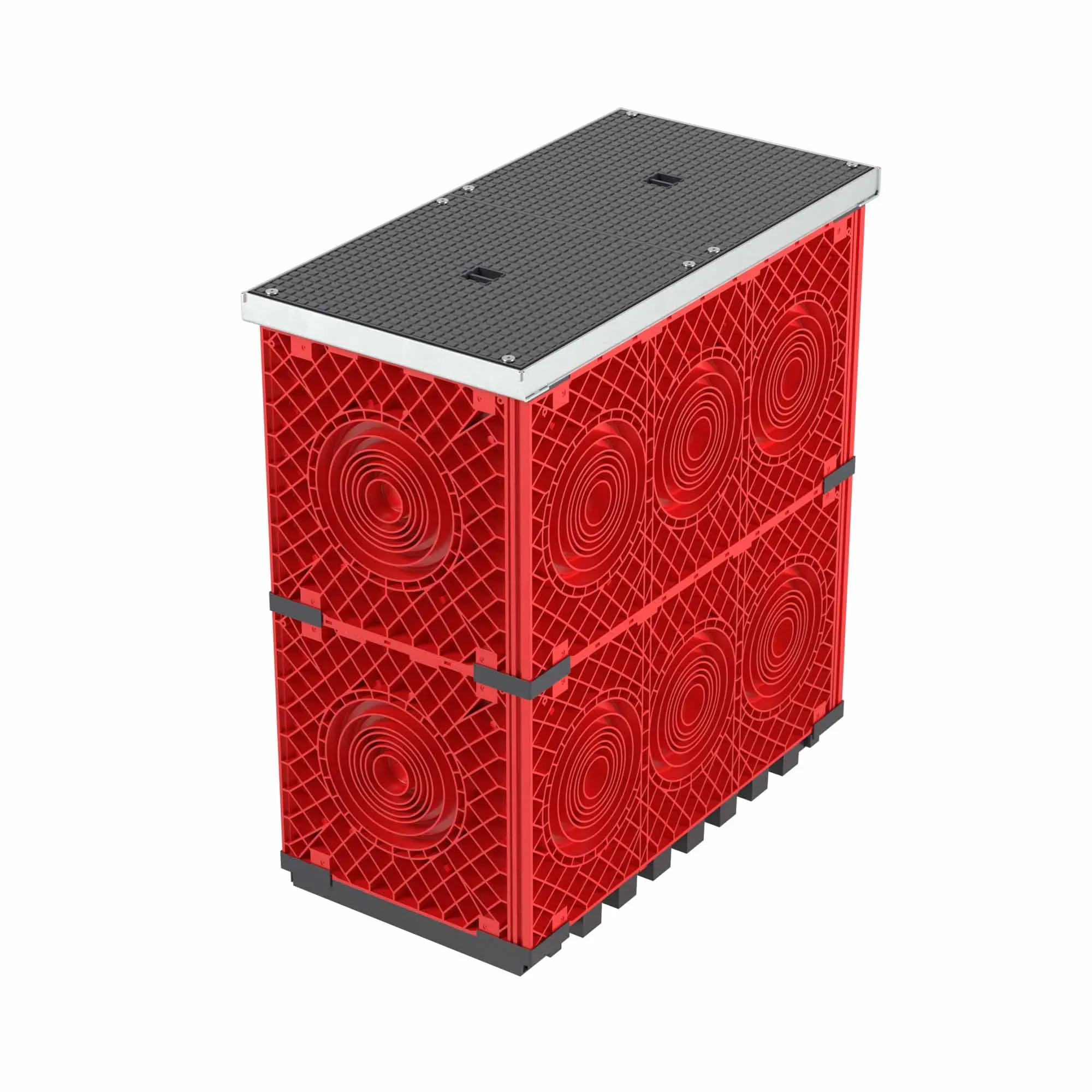 Колодец пластиковый для кабельной канализации с   крышками 750х375х750 ДКС 270375