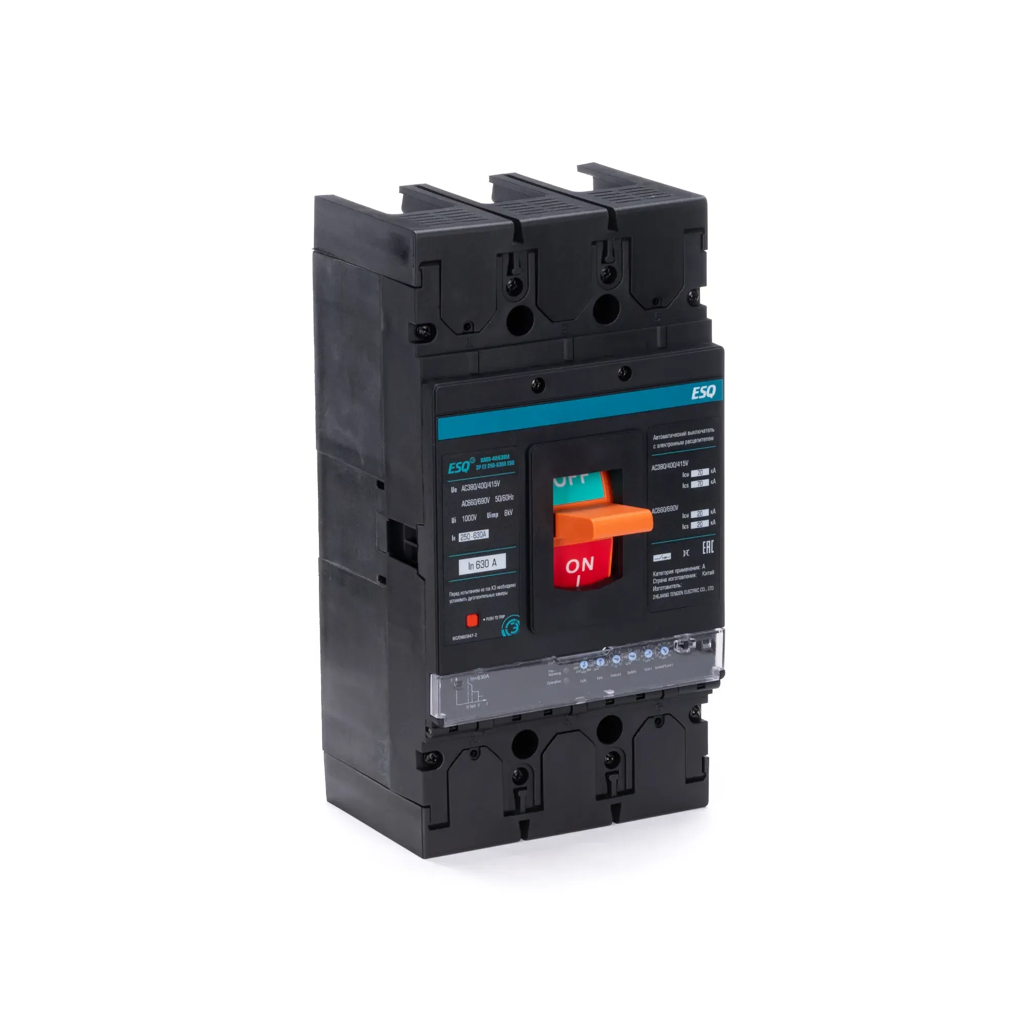 Выключатель автоматич. ba 88-40/630м 3p e2 f 250-630a 70ka 400 ac ESQ 14.02.03.000002