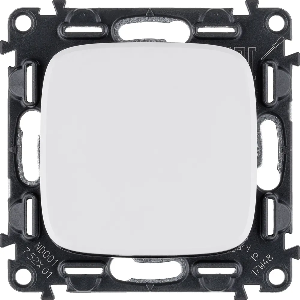 Valena ALLURE Выключатель 10АХ 250В с лицевой панелью Безвинтовые зажимы Белый LEGRAND 752701