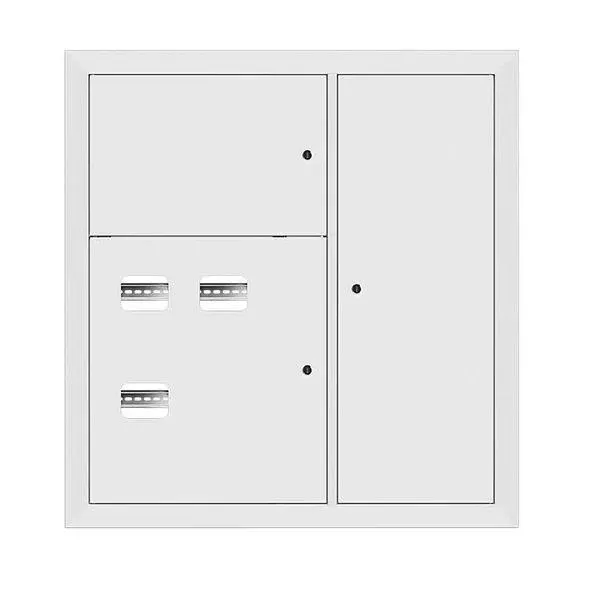 Щит этажный 3 кв. ral9003 (1000х950х160) basic EKF MB28-V-3-R9003